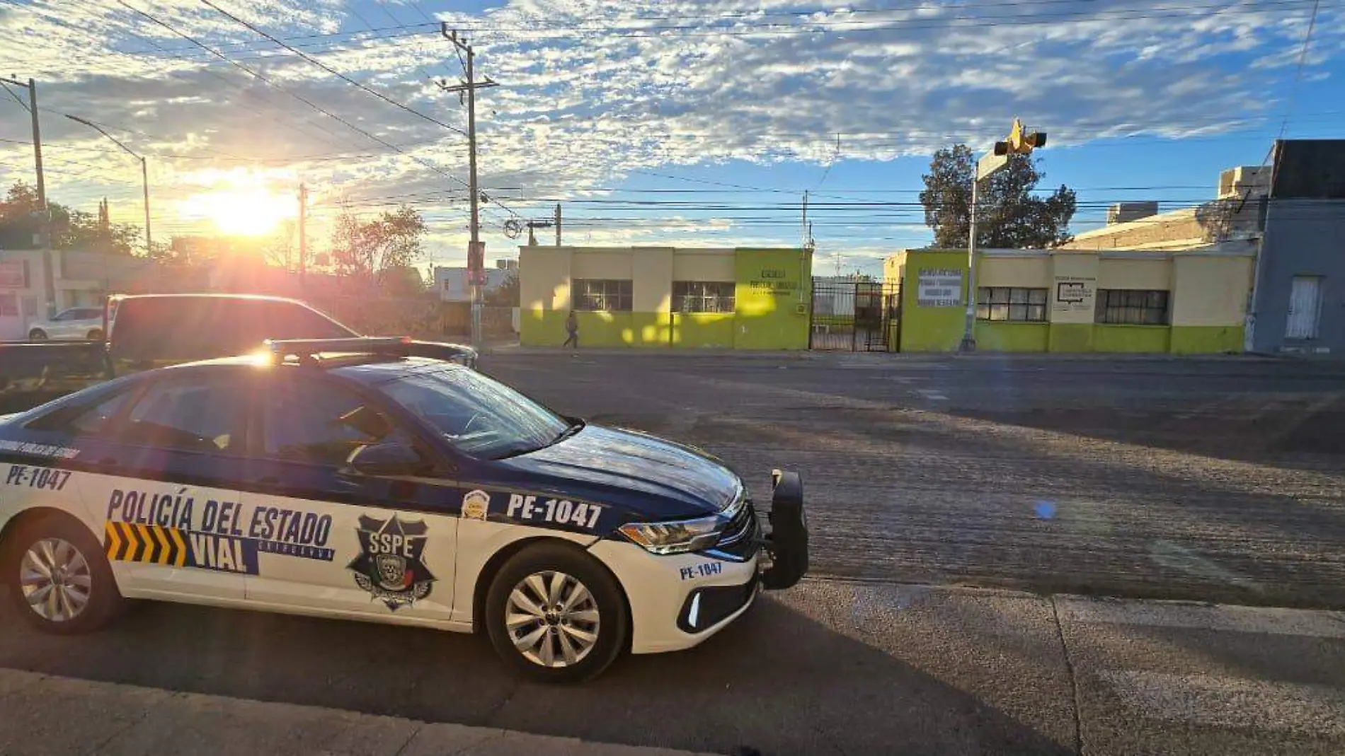 Seguridad escuela policía patrulla movilización 